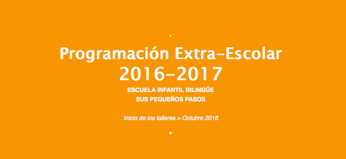 Programación Extra-Escolar 2016-2017